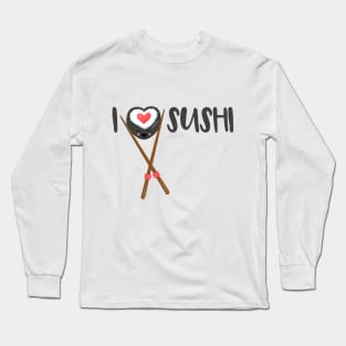 Kawaii I Love Sushi Long Sleeve T-Shirt